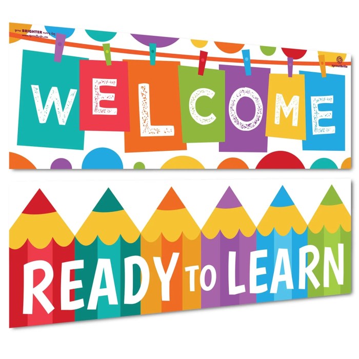 Classroom banners create learning